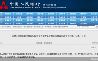 贷款利率维持低位 LPR报价保持不变