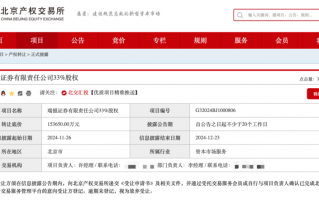 底价超15亿元！北京国资拟清仓瑞银证券33%股权